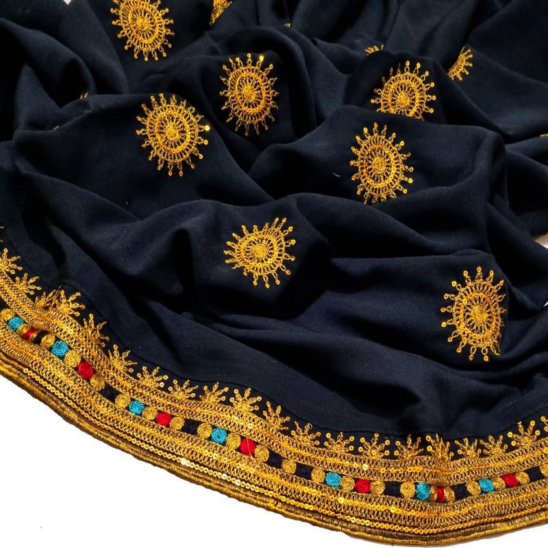 Mukka Tilla Work Shawl / Chadar