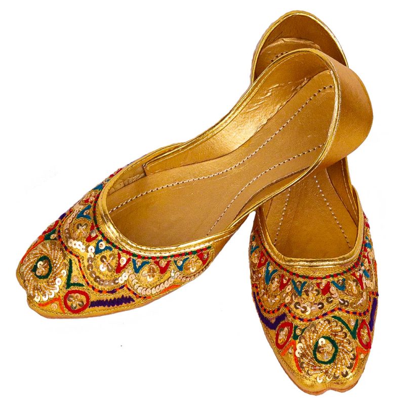 Golden Khussa for Ladies