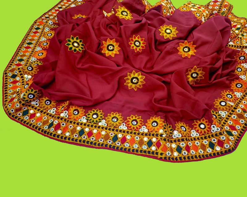 Machine Embroidered Balochi Large Size Chadar