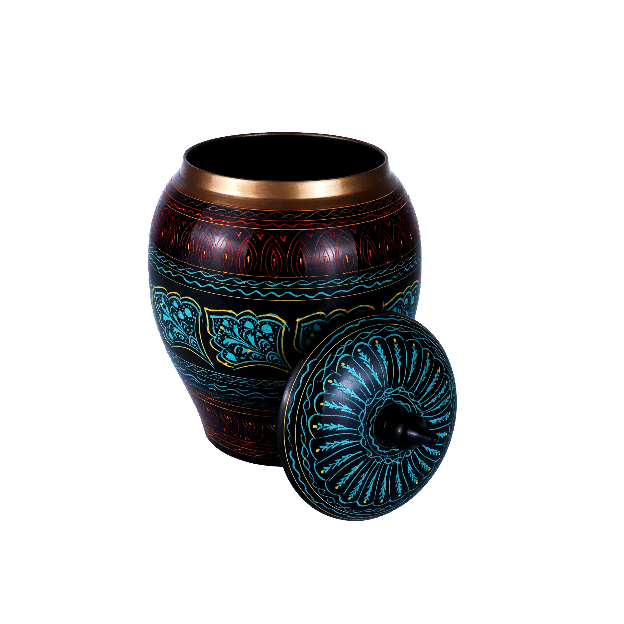 Nakshi Art Wooden Candy Jar Nakshi Art Wooden Candy Jar - Image 2