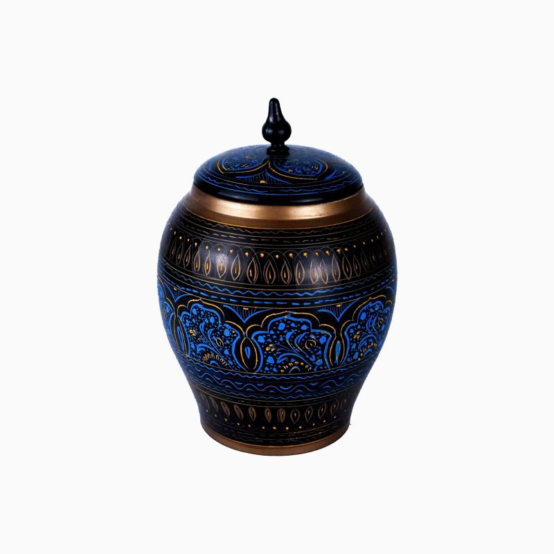 Nakshi Art Wooden Candy Jar