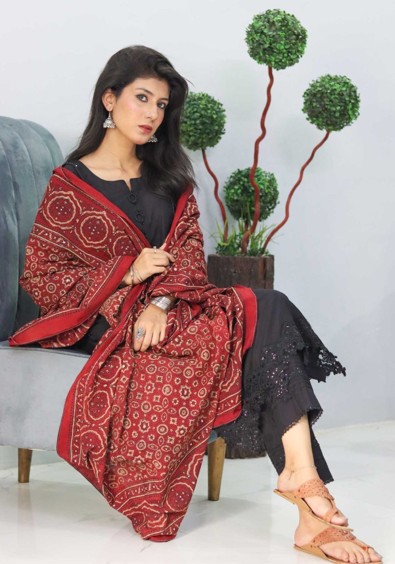 Block Printed Chaadar/Shawl