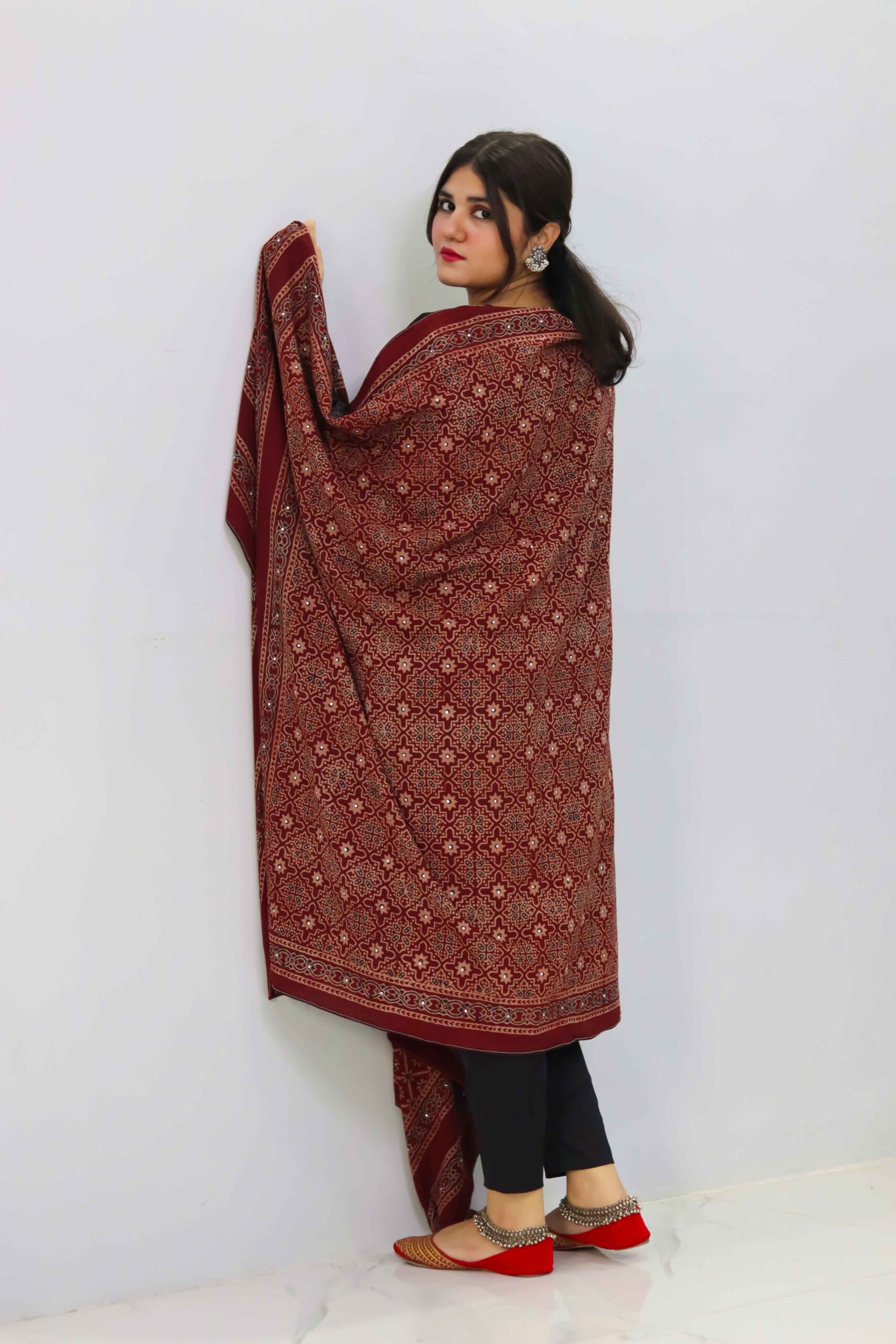 Ajrak Chaadar-D7 Ajrak Chaadar-D7 - Image 2