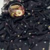 Benazir Embroidered Chadar-Black