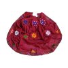 Hand Embroidered Mirror work Large Chaddar - Maroon