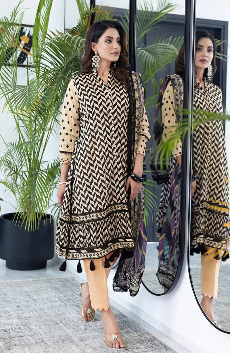 Digital Print Lawn 3pc Suit-CDC-V4-24-09