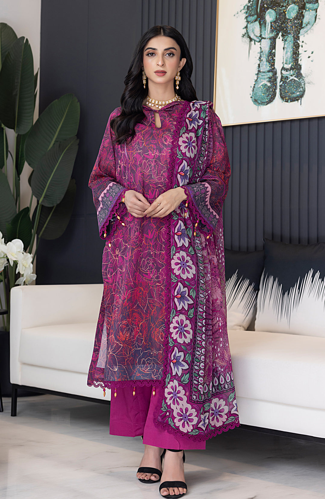 Digital Print Lawn 3pc Suit-CDC-V4-24-09 Digital Print Lawn 3pc Suit-CDC-V4-24-09
