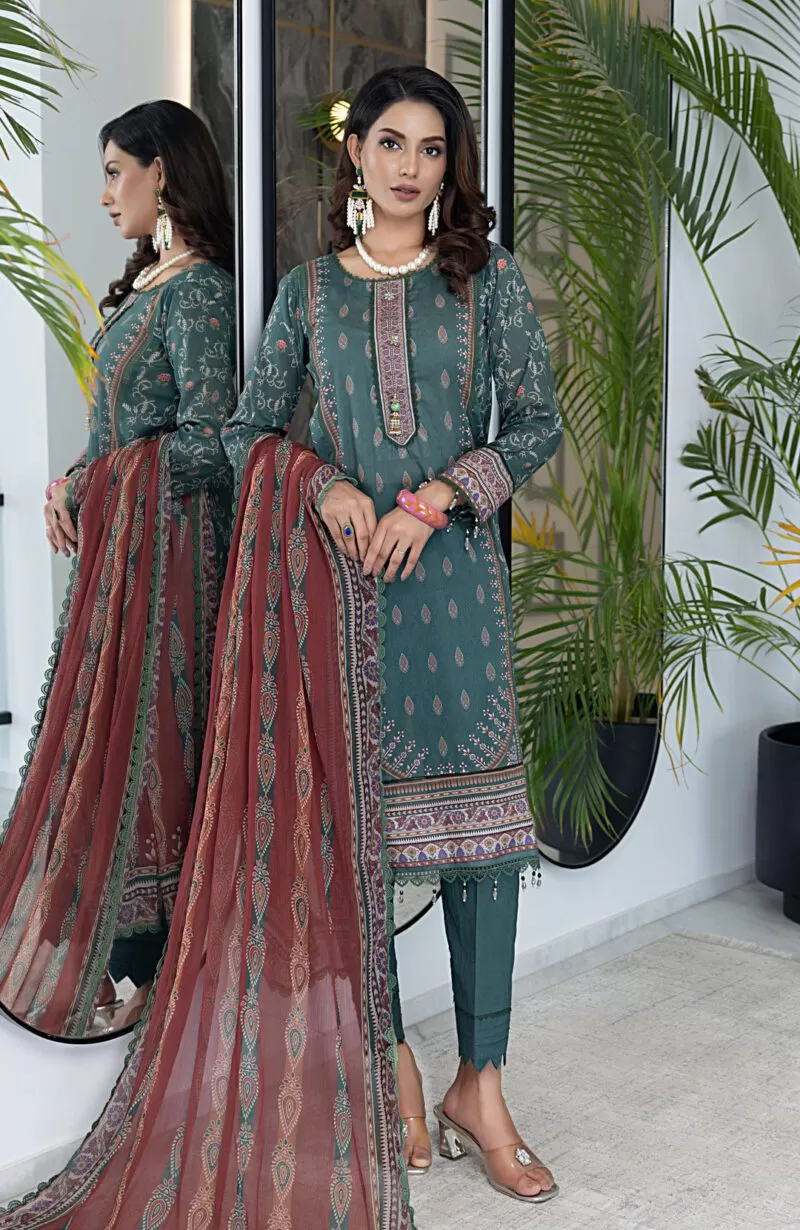 Digital Print Lawn 3pc Suit-CDC-V4-24-09