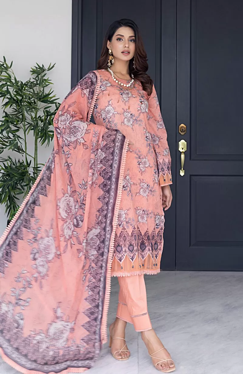 Digital Print Lawn 3pc Suit-CDC-V4-24-09