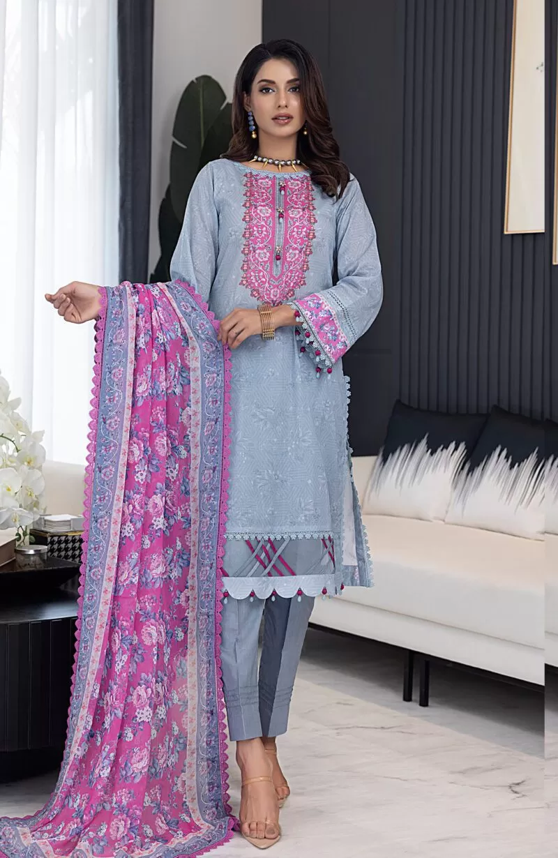 Digital Print Lawn 3pc Suit-CDC-V4-24-09