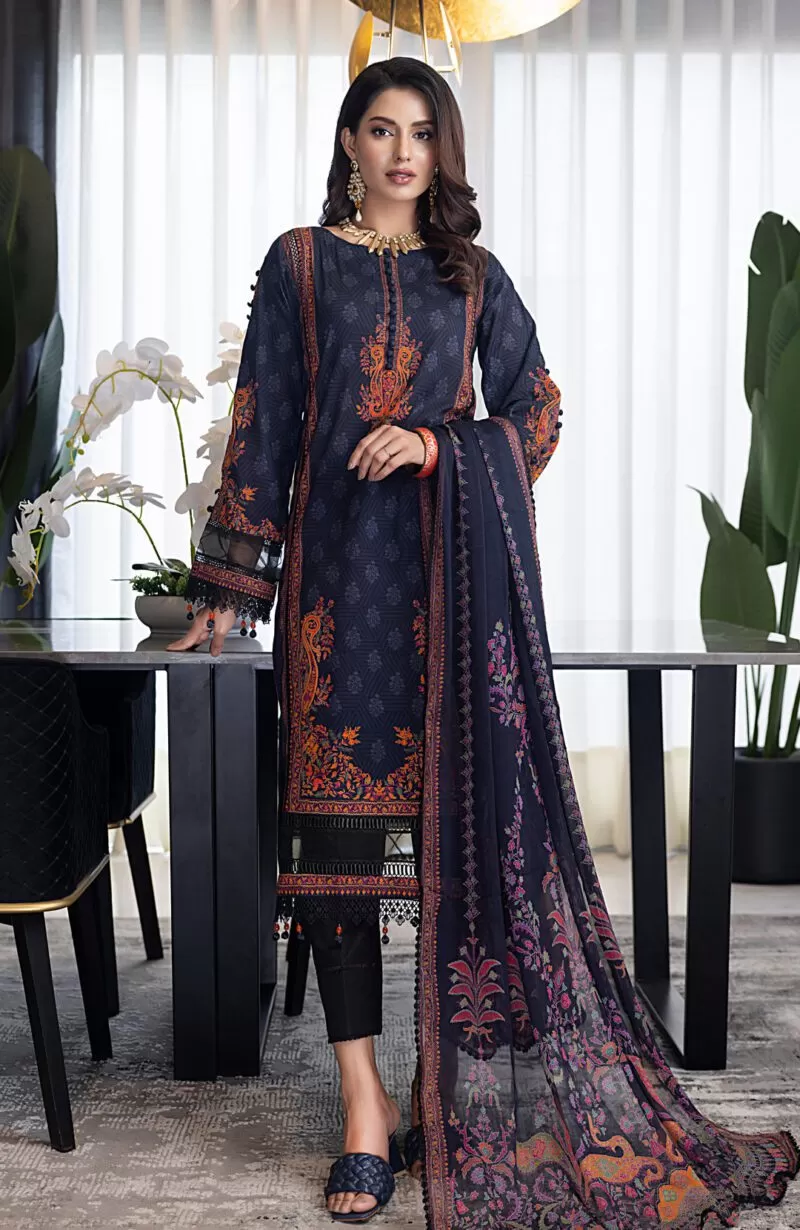 Digital Print Lawn 3pc Suit-CDC-V4-24-09