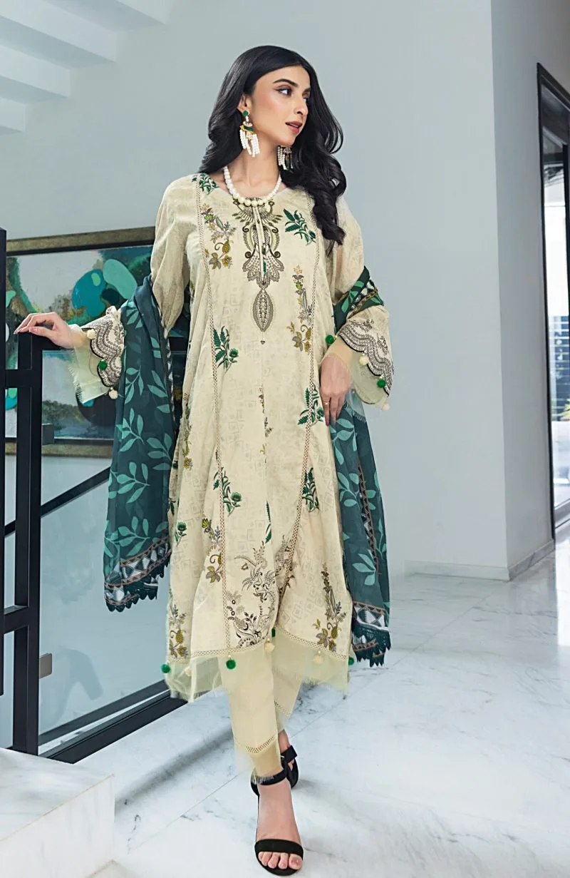 Digital Print Lawn 3pc Suit-CDC-V4-24-09