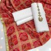 Cotton lawn Chickan kari shirt with Chunri Print Gotta Work Dupata 3pc suit