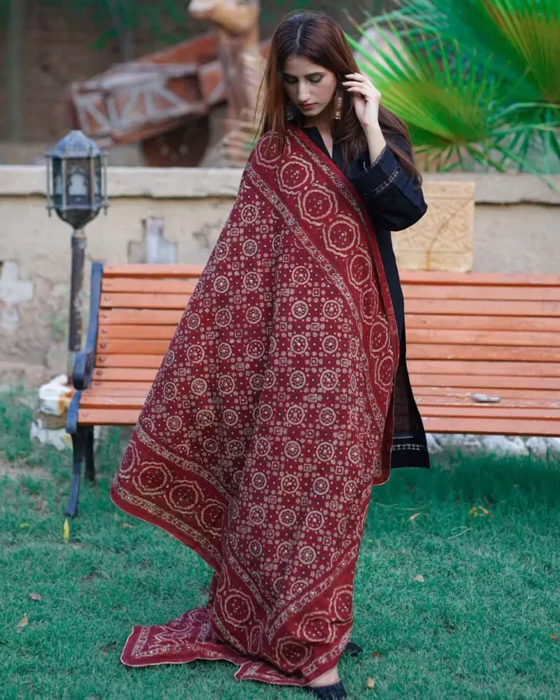 Ajrak Chaadar-D66