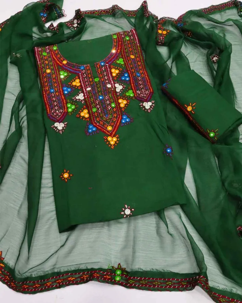 Sindhi Dress Hand Embroidered Needle Work