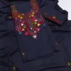 Sindhi Dress Hand Embroidered Needle Work-Navy Blue