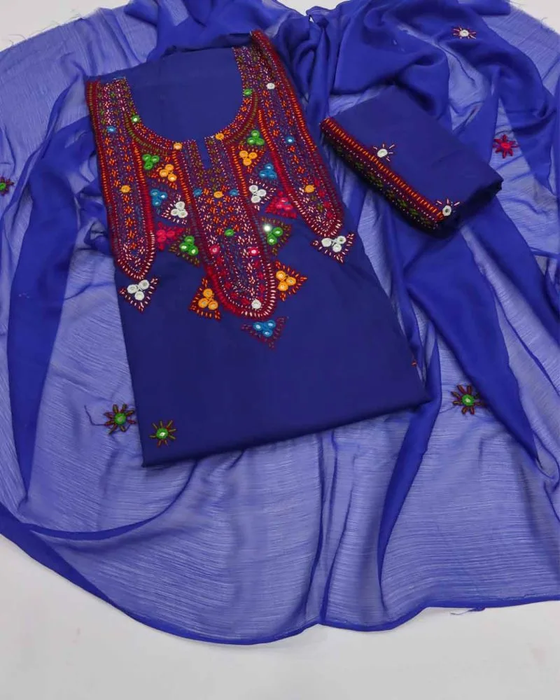 Sindhi Dress Hand Embroidered Needle Work
