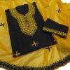 Hand Embroidered Mirror work 3pc Dress